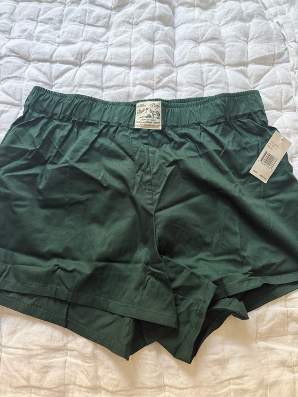Dairy Boy Women's Forest Green Athletic Lounge Shorts